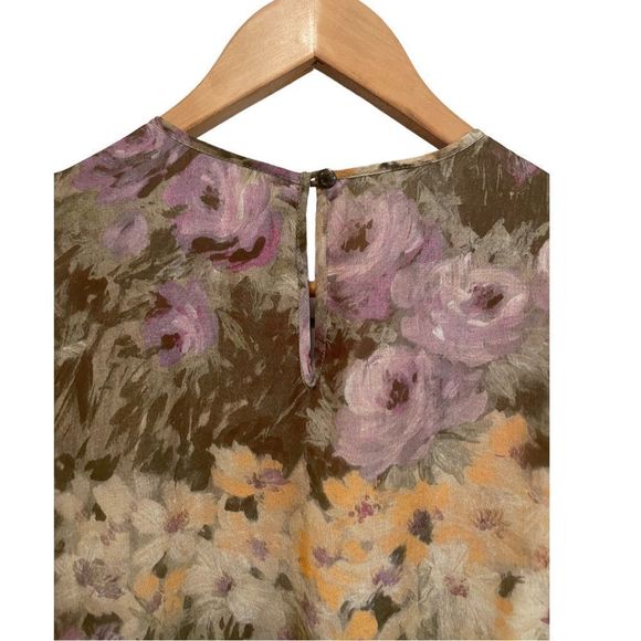 Lerario Beatriz silk chiffon watercolor dress - Picture 10 of 11